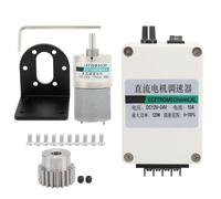 XD37GB3530 DC Gear Motor, Low Speed Permanent Magnet 24V Motor with Governor and Bracket, High Torque Metal Gearbox for Robotics and Automation Systems (200rpm/min)