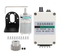 XD37GB3530 DC Gear Motor, Low Speed Permanent Magnet 24V Motor with Governor and Bracket, High Torque Metal Gearbox for Robotics and Automation Systems (600rpm/min)