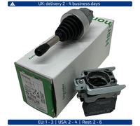 Schneider Electric, joystick controller, Harmony XB4, metal, 22 mm, 2 directions, spring return, 1NO per direction