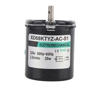 XD68KTYZ AC S1 AC220V 28W Permanent Magnet Synchronous Gear Motor High Torque Small Volume Constant Speed for Automation Equipment and Stage Lamps (2.5 turns)