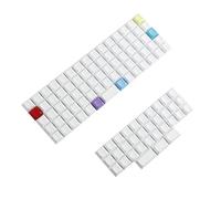 XDA DSA Blank Colorful PBT Keycaps Suitable for Ortholinear Layout MX Keyboard XD75 ID75 Split36 Split46 Planck Preonic Niu40 (DSA 107)