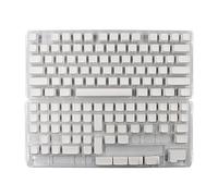 XDA Profile Keycaps Thick PBT DyeSub For 134Keys Mechanical Keyboard Minimalist White Keycap Set Stylish Clean And Simple