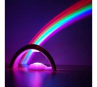Xdalula Rainbow Led Lights - Rainbow Projector Lamp Rainbow Maker with 5 LED Bulbs, Rainbow Night Light Projector Rainbow Lights for Bedroom and Children Gift