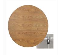 XDAPILMER Round wood dining table 100cm/40in diameter Dining Table Panel DIY Office Replacement Tabletop White Wooden Countertop Wood Rounds(Golden oak color,40"(100cm))