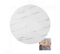 XDAPILMER Wooden Dining Table Top Round Replacement Tabletop 30 40 50 60 70 80 90 100cm for the surfaces of dining tables, desks, coffee tables(White grain color,20"(50cm))