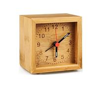 XDAWQP Alarm Clock Alarm Clock Wood Bedroom Clock Handmade Classic Home Alarm Clock Desk Clock with Luminous Night Non Ticking Desk Alarm Clocks,A 1pcs