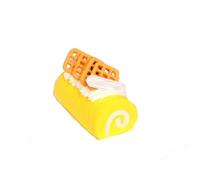 XDAWQP Fake Cake Fake Food 4pcs Artificial Simulation Cake Dessert Food Model Home Staging Crafts Photography Props Fake Cake For Christmas，B 9.5 * 6.5 * 5CM