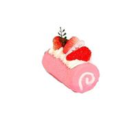 XDAWQP Fake Cake Fake Food 4pcs Artificial Simulation Cake Dessert Food Model Home Staging Crafts Photography Props Fake Cake For Christmas,A 9.5 * 6.5 * 5CM