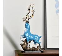 XDAWQP Funny Art Statue Sculpture - Wing Divine Standing Figures Greek Flying Animal Figurines Home Décor, Pegasus Horse Statue Unicorn Table Sculpture, Desktop Art Figure Decor,Blue