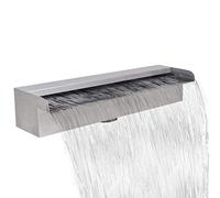 XDAWQP Rectangular Pool Fountain Waterfall Outdoor Rectangular Pool Fountain Bottom Supply 45 cm Stainless Steel