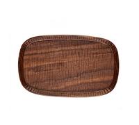 XDAWQP Veggie Tray Serving Tray and Platter, Rectangular Handmade Wooden Serving Plate Snack Tray, Breakfast Tray, Stylish Farmhouse Decor Serving Platters Coffee Table Dec,A Medium