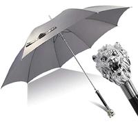 XDAWQP Windproof Travel Umbrella Gold And Silver Lion Head Shape Long Handle Gentleman British Sun Umbrella Creative Men Women Umbrella Stand up To Snow Storm，H