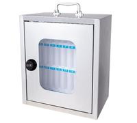 XDCXYD 12/24/36/48/60 Slots Combination Lock Stainless Steel Mobile Phone Storage Cabinet(24bit)