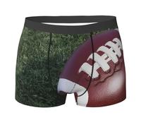 XDCYWBZDBC American Football Men'S Boxers Pants-Elastic Men'S Boxers Pants, Moisture-Wicking Comfortable Men'S Underwear, Colorful Sexy Underwear Pants, Suitable For All Men. Black