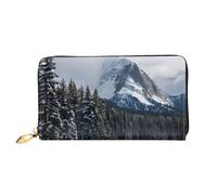 XDCYWBZDBC Canadian Smokey Mountain Cliff Ladies Long Wallets Travel Wallets Credit Card Holders Large-Capacity Zipper Wallets Business Card Holders Fashion Notecase
