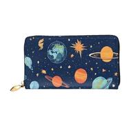 XDCYWBZDBC Constellation Star Clusters Galaxies Leather Long Zipper Hand Purse Large Capacities Women's Wallet with Multiple Pockets Multifunctional Wallet Fit Credit Card, Cash, Coin