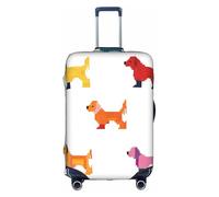 XDCYWBZDBC Cute Dachshound Dogs Elastic Travel Luggage Cover Luggage Cover Luggage Case Tao18-32inch Luggage Cover with Zipper Antis Scratch Dust Tight Quick Fixation and Disassembly
