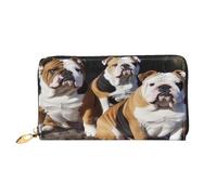 XDCYWBZDBC English Bulldogs Ladies Long Wallets Travel Wallets Credit Card Holders Large-Capacity Zipper Wallets Business Card Holders Fashion Notecase
