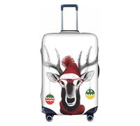 XDCYWBZDBC Funny Christmas Deer Elastic Travel Luggage Cover Luggage Cover Luggage Case Tao18-32inch Luggage Cover with Zipper Antis Scratch Dust Tight Quick Fixation and Disassembly