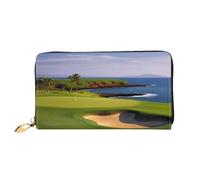 XDCYWBZDBC Golf Course Ladies Long Wallets Travel Wallets Credit Card Holders Large-Capacity Zipper Wallets Business Card Holders Fashion Notecase