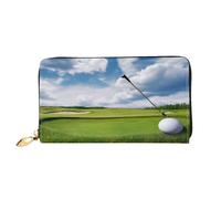 XDCYWBZDBC Golf Course Ladies Long Wallets Travel Wallets Credit Card Holders Large-Capacity Zipper Wallets Business Card Holders Fashion Notecase
