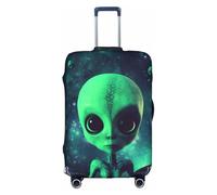 XDCYWBZDBC Green Alien Elastic Travel Luggage Cover Luggage Cover Luggage Case Tao18-32inch Luggage Cover with Zipper Antis Scratch Dust Tight Quick Fixation and Disassembly