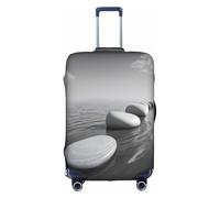 XDCYWBZDBC Grey Zen Stones Picture Elastic Travel Luggage Cover Luggage Cover Luggage Case Tao18-32inch Luggage Cover with Zipper Antis Scratch Dust Tight Quick Fixation and Disassembly