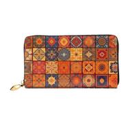 XDCYWBZDBC Group of Moroccan Geometric Ladies Long Wallets Travel Wallets Credit Card Holders Large-Capacity Zipper Wallets Business Card Holders Fashion Notecase