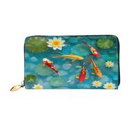 XDCYWBZDBC Japanese Carp Ladies Long Wallets Travel Wallets Credit Card Holders Large-Capacity Zipper Wallets Business Card Holders Fashion Notecase