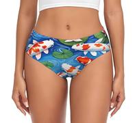 XDCYWBZDBC Japanese Fish Ladies Briefs Nonskid Underwear Hipster Underwear High Elastic Soft Classic Underwear Suitable For Adult Ladies To Wear All Year Round. Black