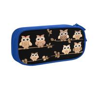 Xdcywbzdbc Layer Pencil Case Cute Brown Cartoon Owls Print Pencil Pouch Spacious and Organized Storage Big Storage Bag with Compartments Stylish and Functional Design