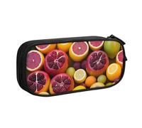Xdcywbzdbc Layer Pencil Case Fruit Picture Print Pencil Pouch Spacious and Organized Storage Big Storage Bag with Compartments Stylish and Functional Design