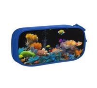 Xdcywbzdbc Layer Pencil Case Marine Life Print Pencil Pouch Spacious and Organized Storage Big Storage Bag with Compartments Stylish and Functional Design