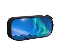 Xdcywbzdbc Layer Pencil Case Northern Lights Print Pencil Pouch Spacious and Organized Storage Big Storage Bag with Compartments Stylish and Functional Design