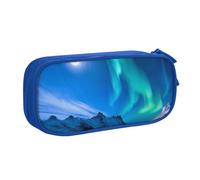 Xdcywbzdbc Layer Pencil Case Northern Lights Print Pencil Pouch Spacious and Organized Storage Big Storage Bag with Compartments Stylish and Functional Design