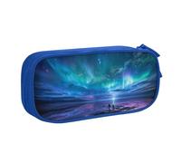 Xdcywbzdbc Layer Pencil Case Northern Lights Print Pencil Pouch Spacious and Organized Storage Big Storage Bag with Compartments Stylish and Functional Design