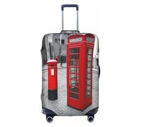 XDCYWBZDBC London Red Telephone Booth Elastic Travel Luggage Cover Luggage Cover Luggage Case Tao18-32inch Luggage Cover with Zipper Antis Scratch Dust Tight Quick Fixation and Disassembly