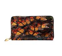 XDCYWBZDBC Monarch Butterflies Ladies Long Wallets Travel Wallets Credit Card Holders Large-Capacity Zipper Wallets Business Card Holders Fashion Notecase