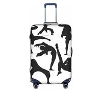 XDCYWBZDBC Silhouettes of Martial Arts Elastic Travel Luggage Cover Luggage Cover Luggage Case Tao18-32inch Luggage Cover with Zipper Antis Scratch Dust Tight Quick Fixation and Disassembly