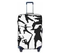 XDCYWBZDBC Silhouettes of Martial Elastic Travel Luggage Cover Luggage Cover Luggage Case Tao18-32inch Luggage Cover with Zipper Antis Scratch Dust Tight Quick Fixation and Disassembly