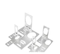 XDDQWSWA 1PCS M8M12M18M30 1 shaped L-shaped Mounting Fixed Base Bracket(1 type M30 Stainless)