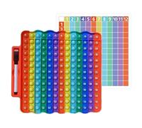 XdealCozyx Times Table Poppet 12x12, 0-144 Educational Silicone Multiplication Pop Tables for Kids