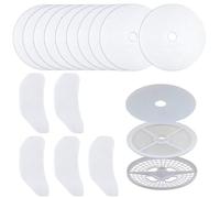 Xdealcozyxc 15PCS Tumble Dryer Filter Set,10 Round Cotton Filters 23.5 * 3.1cm and 5 Front Air Inlets for Clothes Dryer