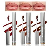XdealCozyxc 3 Pcs Lip Liner Stain Peel Off, Detachable Lip Liner Set 3 Colors, Cold Rose & Orange Brown & Black Brown