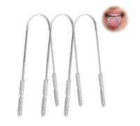 XdealCozyxc 3PCS Metal Horseshoe Tongue Scraper Fresh Breath, Stainless Steel Horse Shoe Tong Scrapper