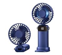 XdealCozyxc 5 Speeds Rechargeable Handheld Fan with LED Display, Portable USB Hand Held Fans