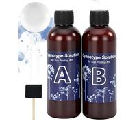 XdealCozyxc 6 Pcs Cyanotype Kit, Sun Printing Solution Sensitizer for Printing on Fabric Paper Patterns