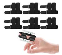 XdealCozyxc 6 Pcs Finger Splints, Adjustable Straightener Support Brace for Broken Trigger Pinky Little Middle Thumb Finger Adult