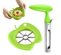 XdealCozyxc Apple Cutter and Corer, Stainless Steel Fruits Slicer and Corer Remover Tool with Ergonomic Handles