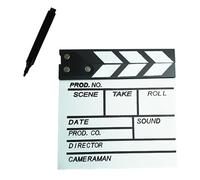 XdealCozyxc Clapper Board for Film, Easy Wipe Acrylic Clapperboard for Movies & Videos Shooting